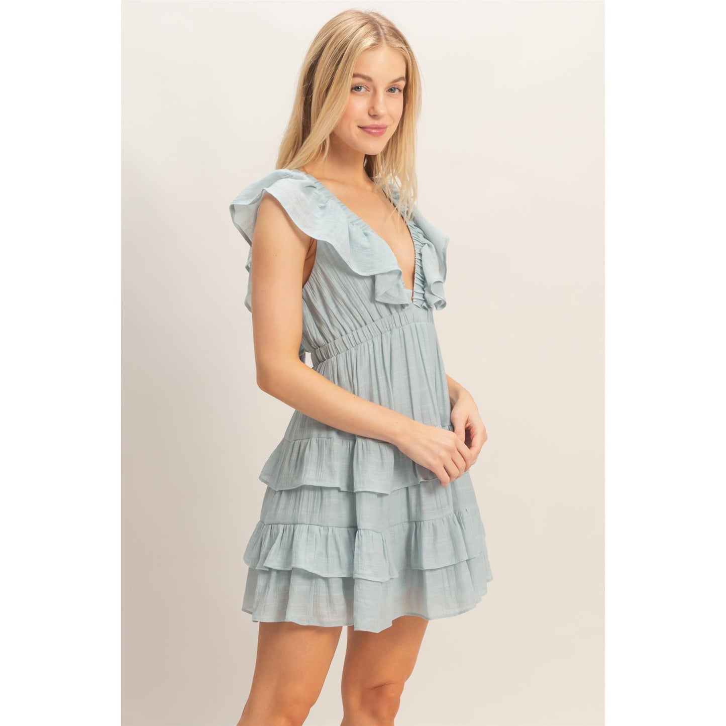 Ruffle Mini Dress