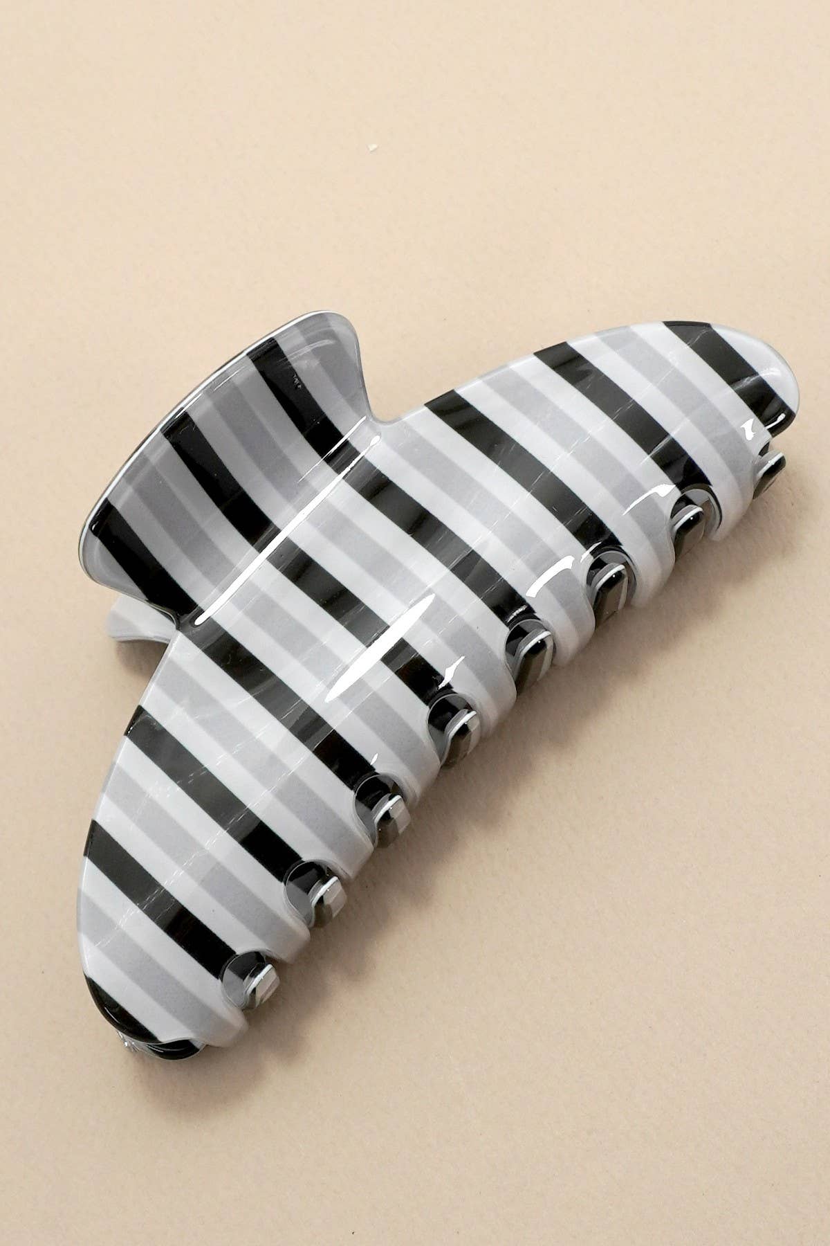 Stripe Claw Clip