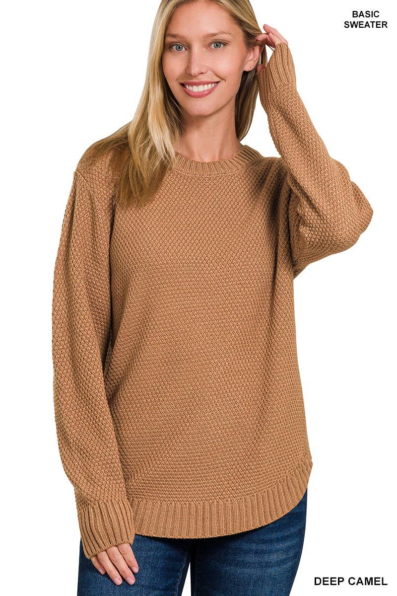 Round Neck Basic Sweater