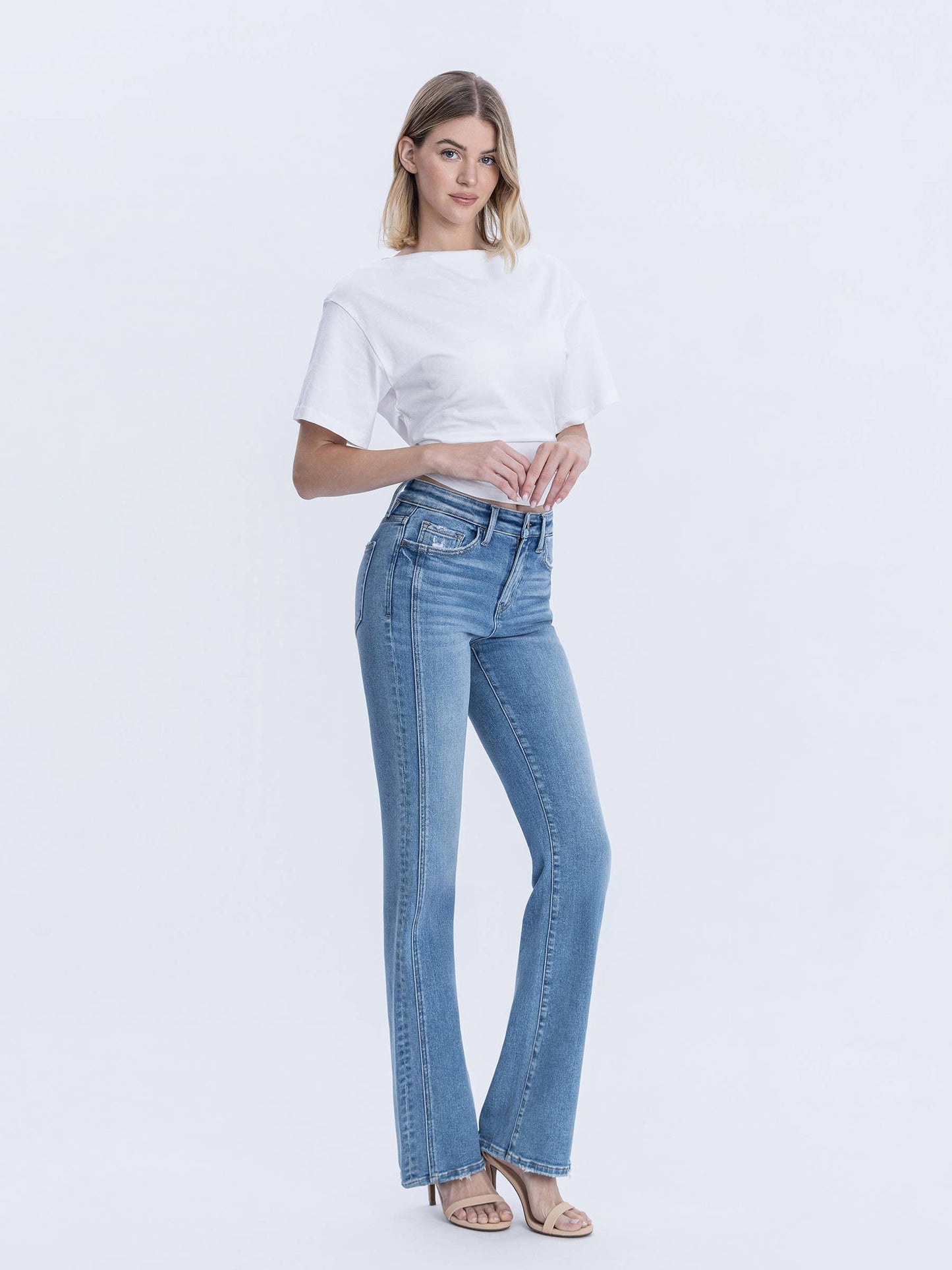 HIGH RISE BOOTCUT JEANS