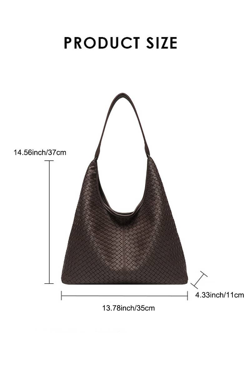 Woven Weave Hobo Shoulder Bag