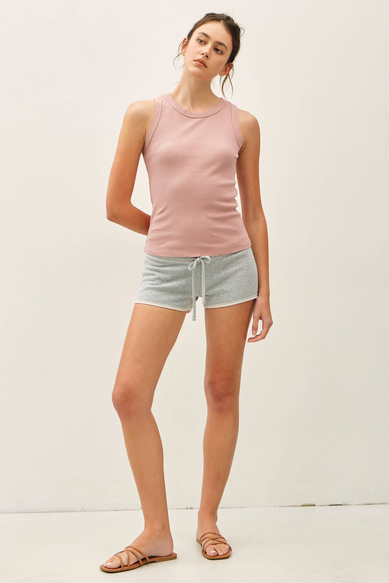 Round neck basic tank