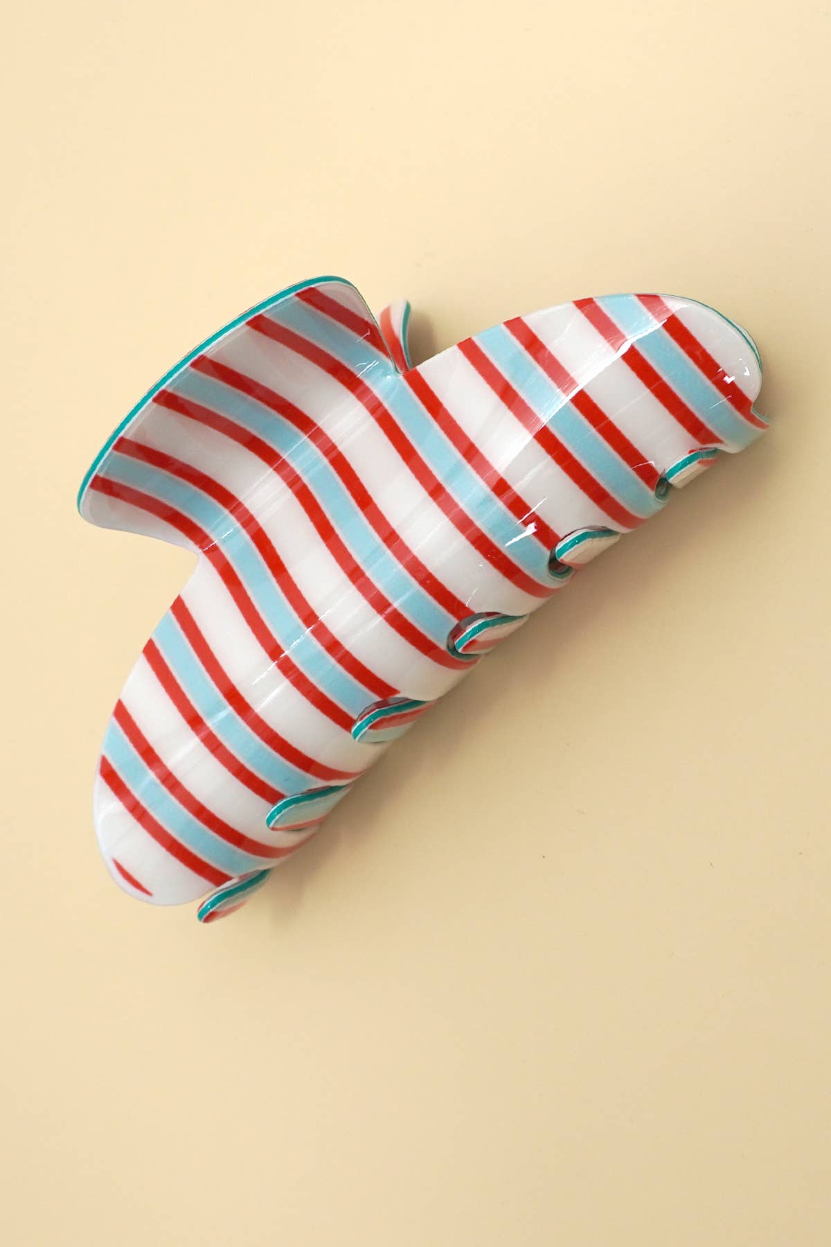 Stripe Claw Clip
