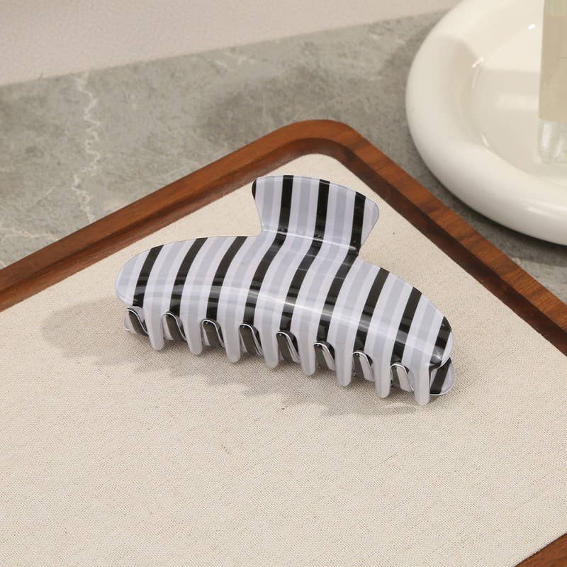 Stripe Claw Clip