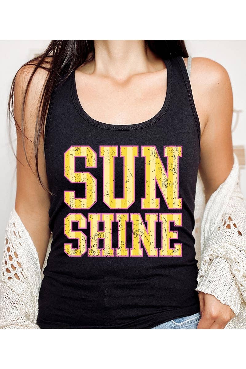 Sunshine Graphic Racerback Tank