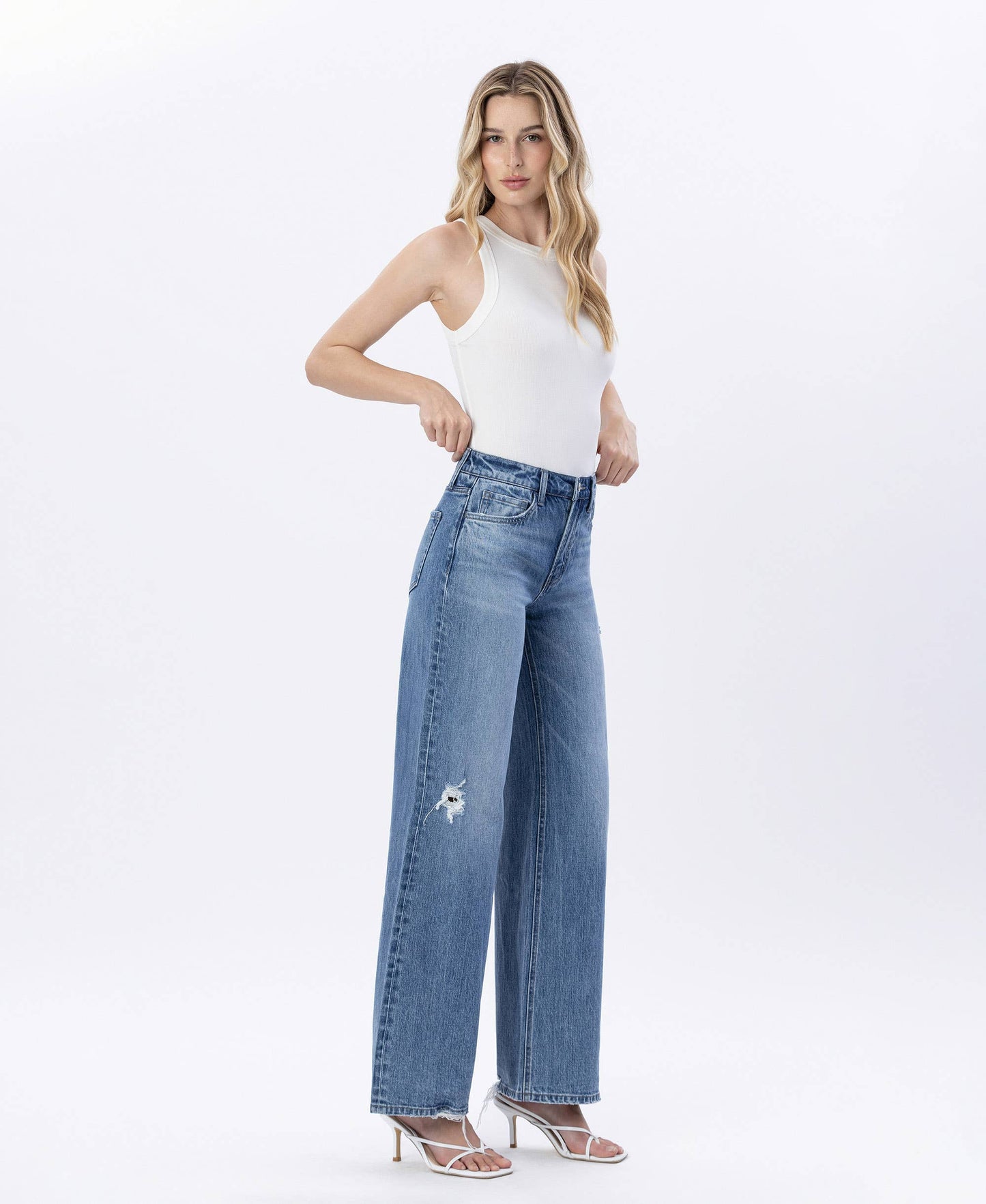 BRITNEY HIGH RISE WIDE LEG JEANS