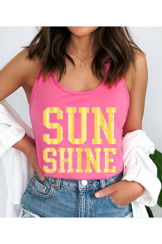 Sunshine Graphic Racerback Tank