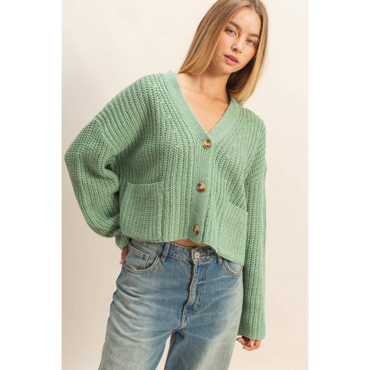Basic button cardi
