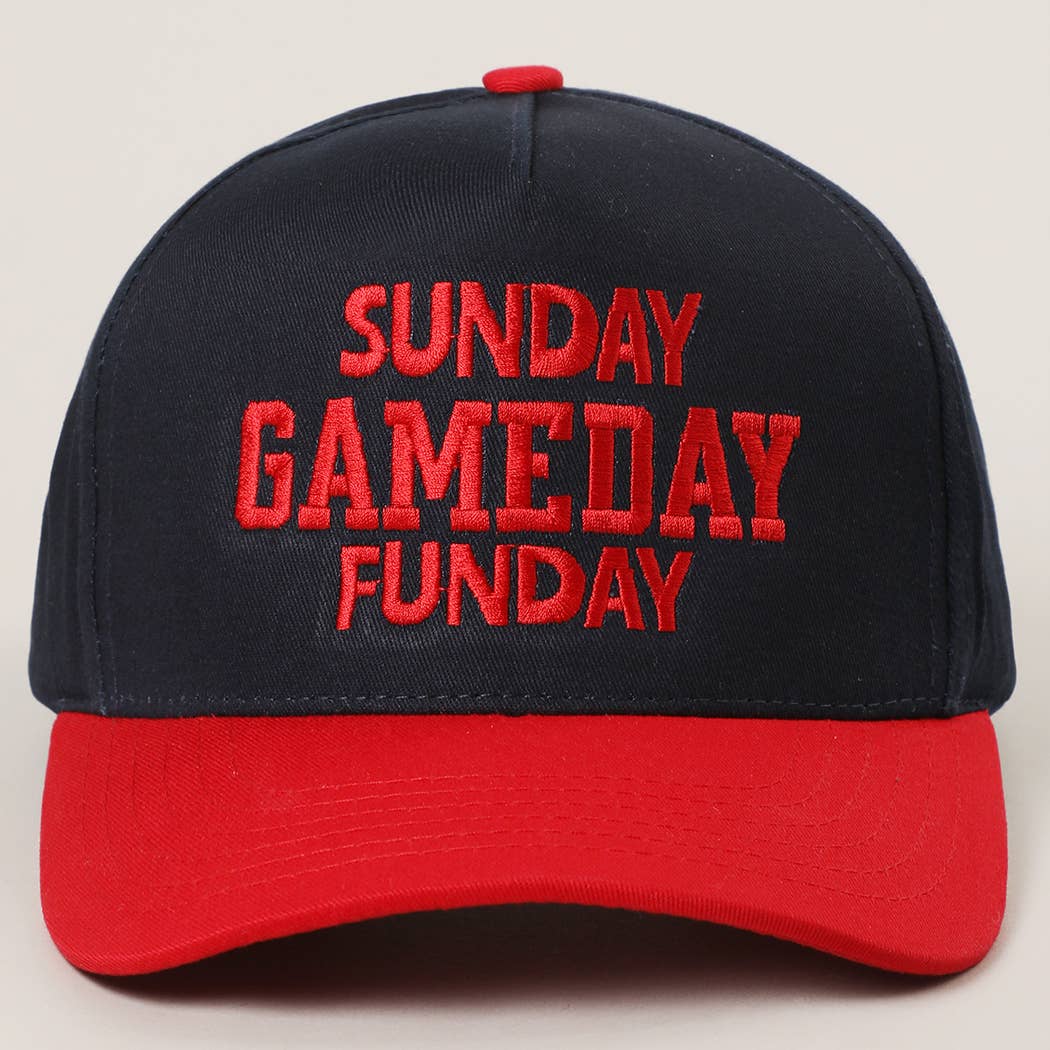 SUNDAY GAMEDAY FUNDAY Embroidery Trucker Hat