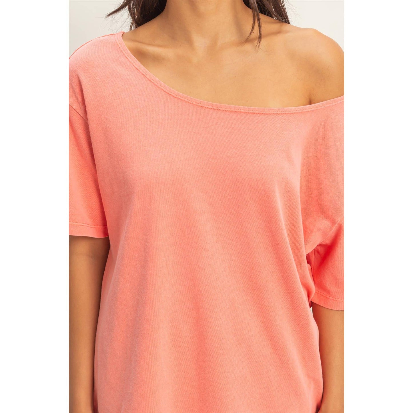Boat Neck Basic Tee