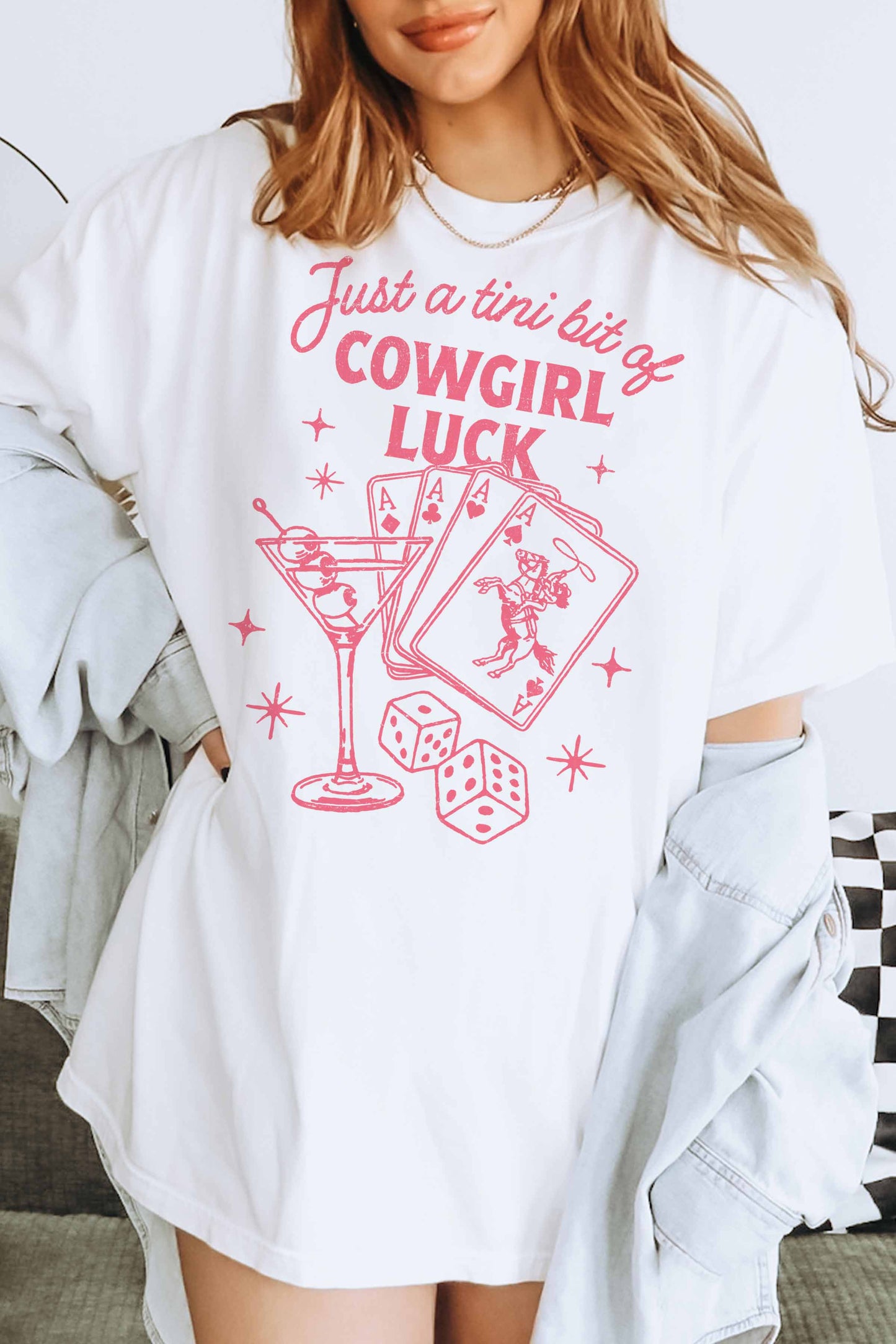 COWGIRL LUCK OVERSIZED TEE