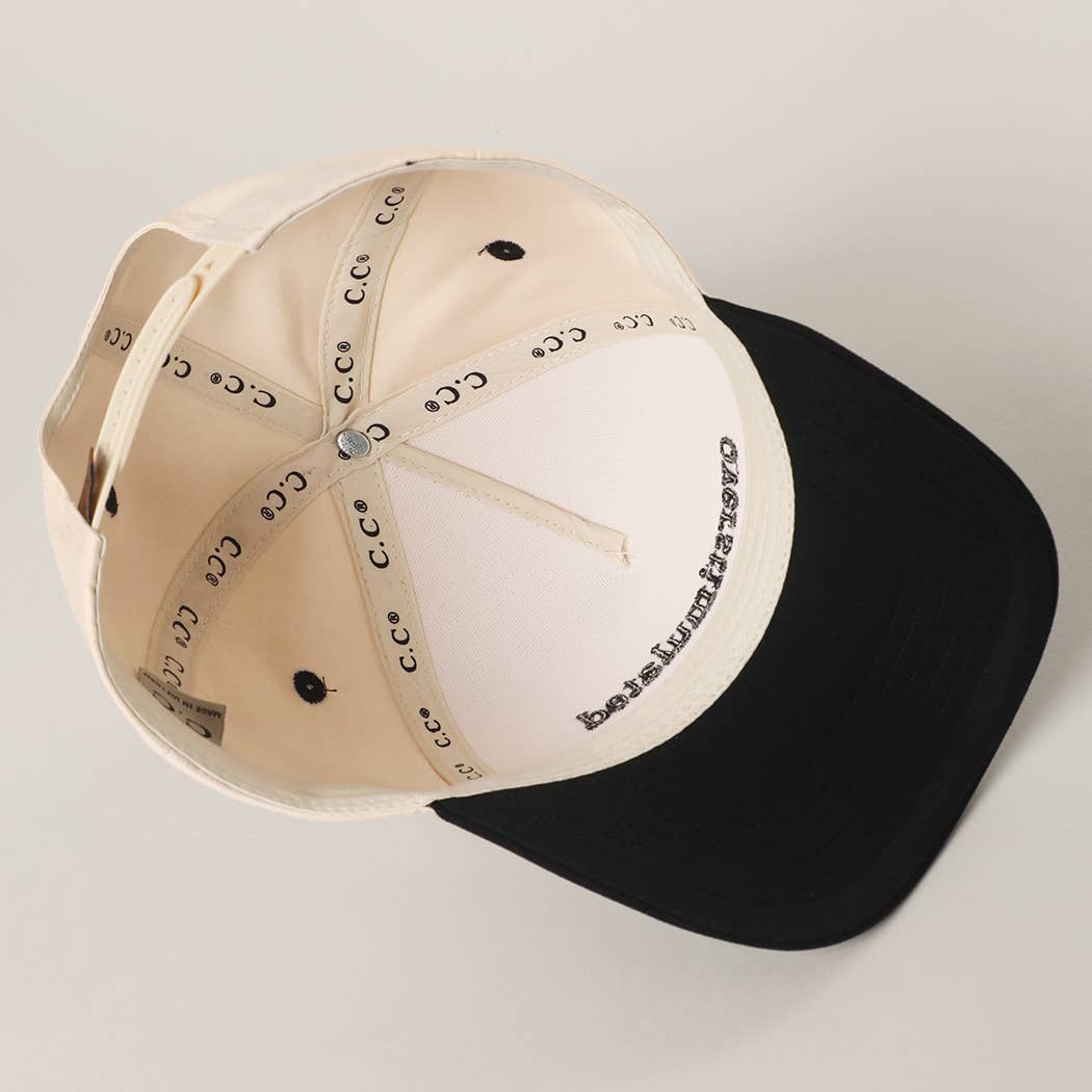 OVERSTIMULATED 3D Letter Embroidered Two-Tone Trucker Hat