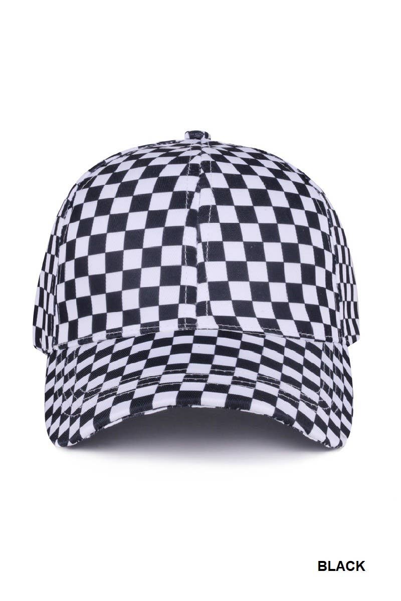 Checkered hat