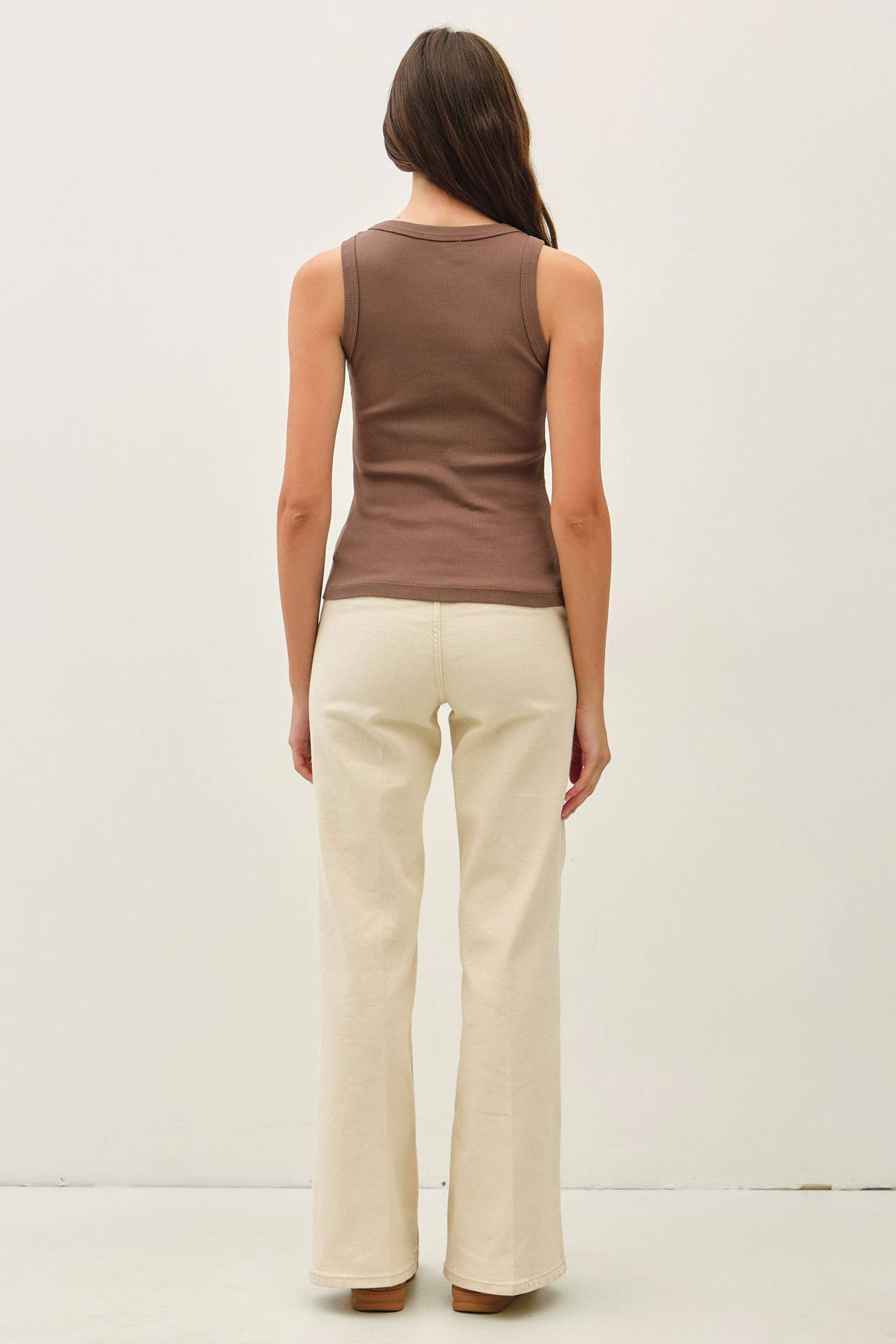 Round neck basic tank