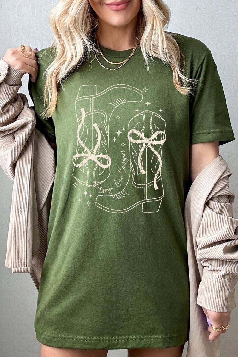 Cowgirl Boots Graphic Tee