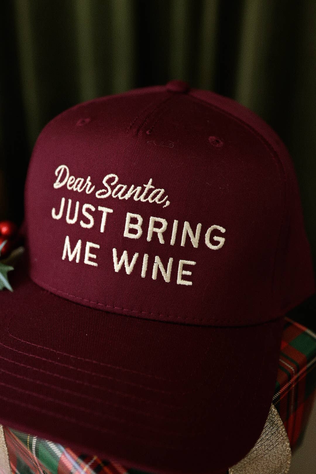 Dear Santa, just bring me wine hat