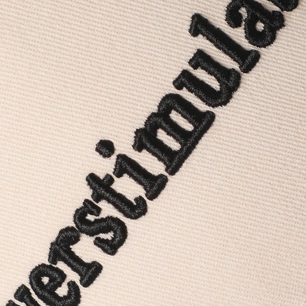 OVERSTIMULATED 3D Letter Embroidered Two-Tone Trucker Hat