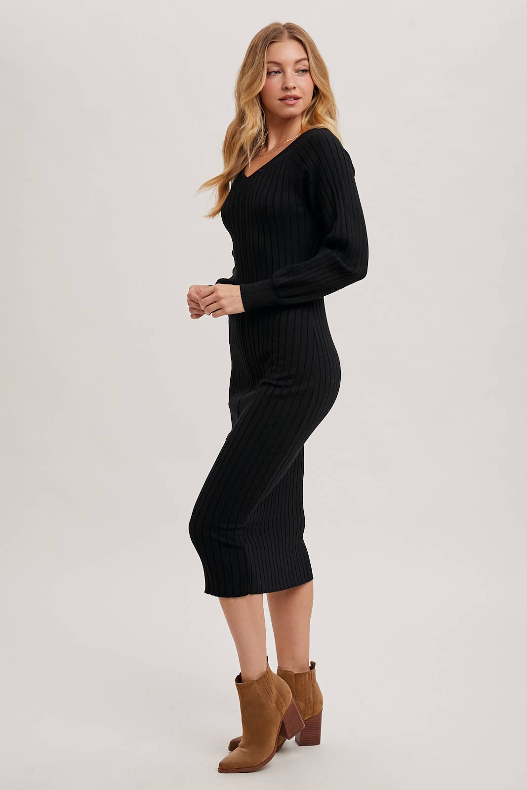 BELLA SWEATER MIDI DRESS