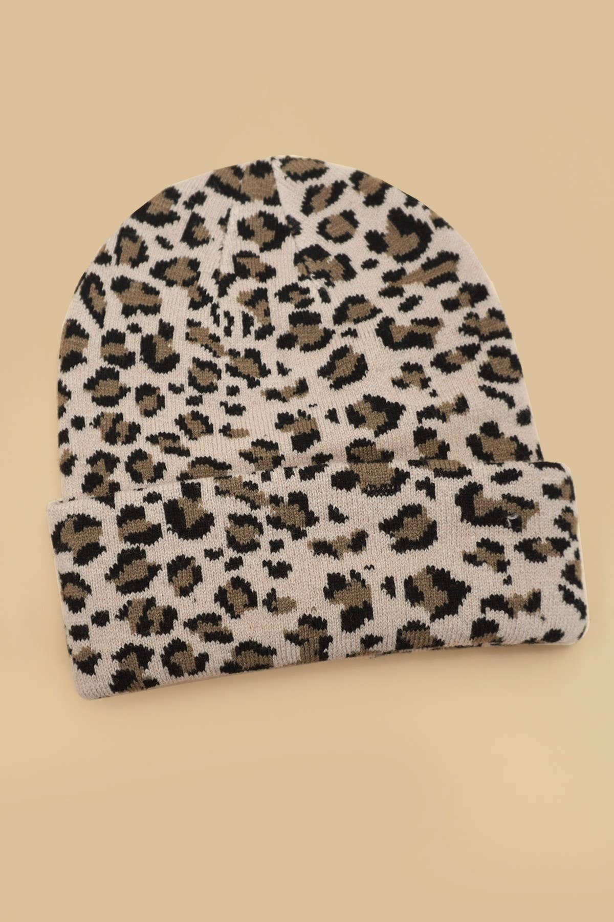 Leopard beanie