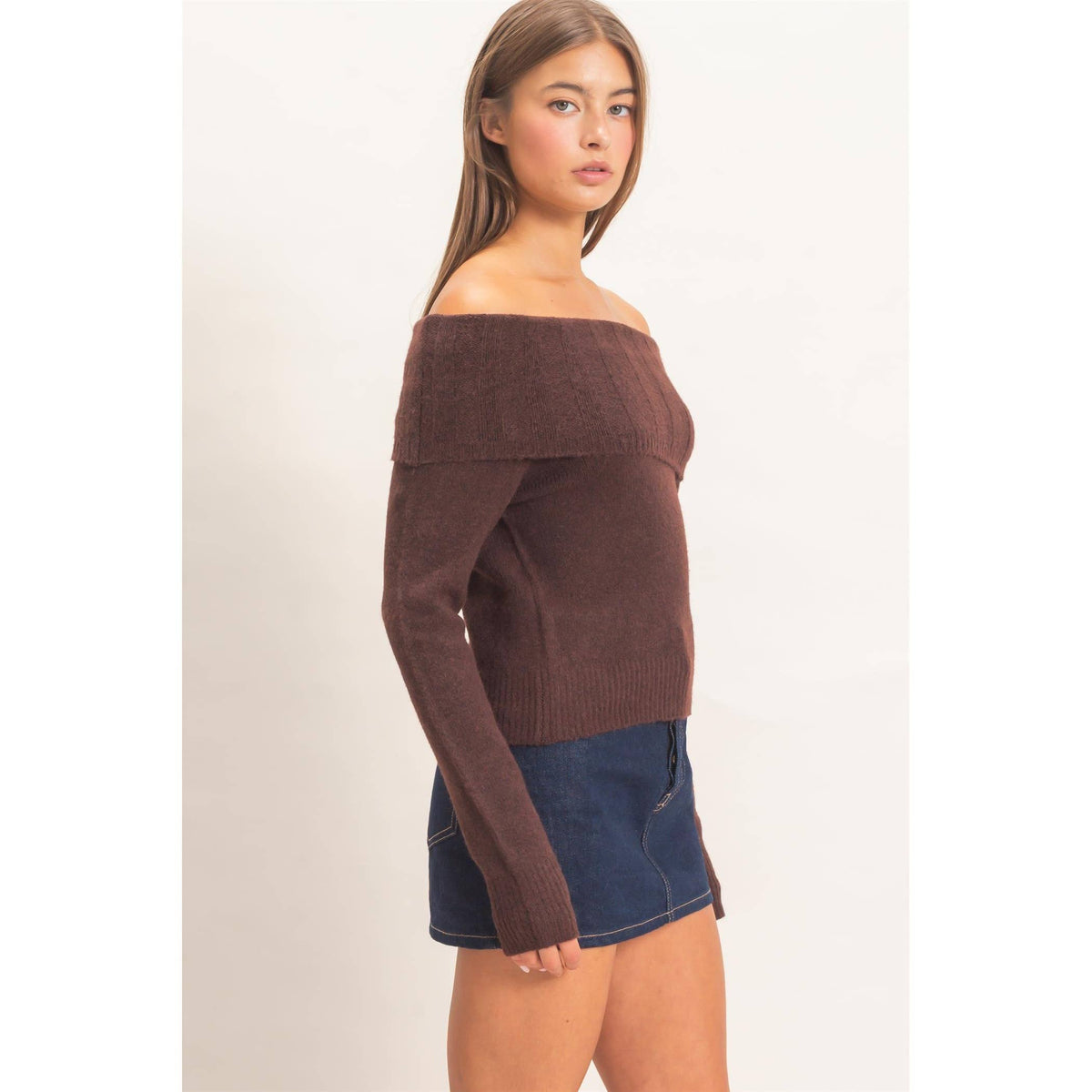 Off-Shoulder Sweater
