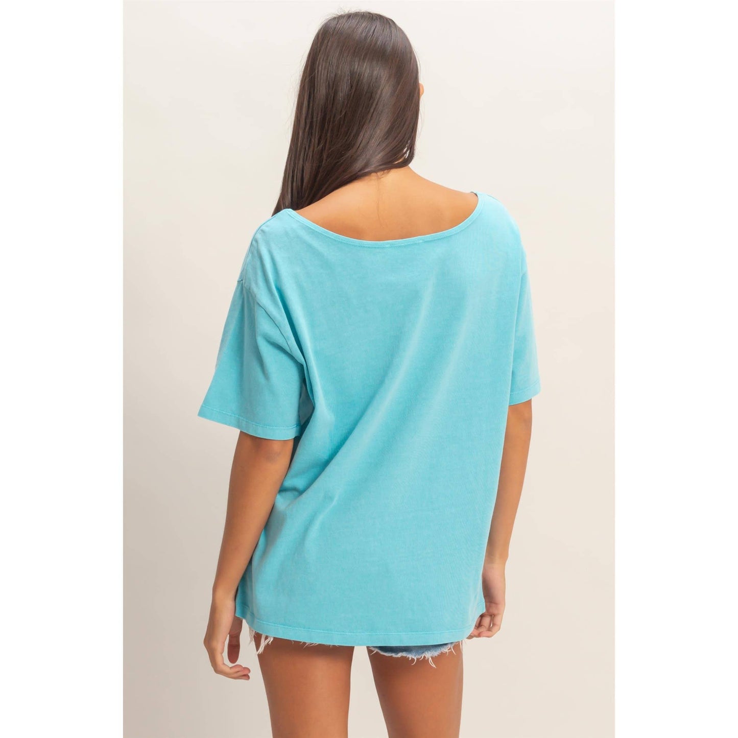 Boat Neck Basic Tee