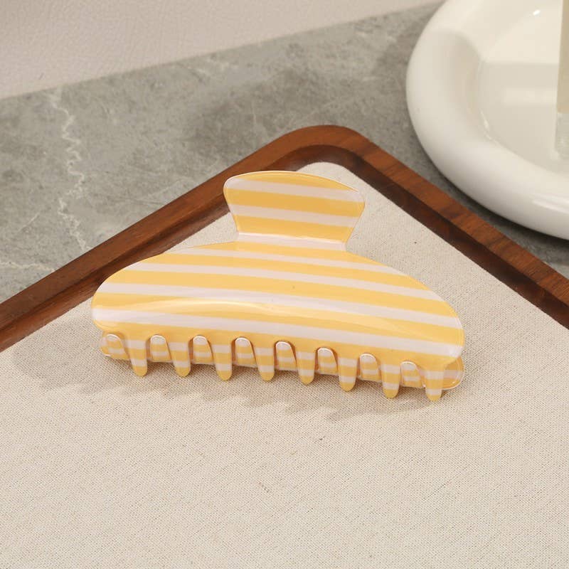 Stripe Claw Clip