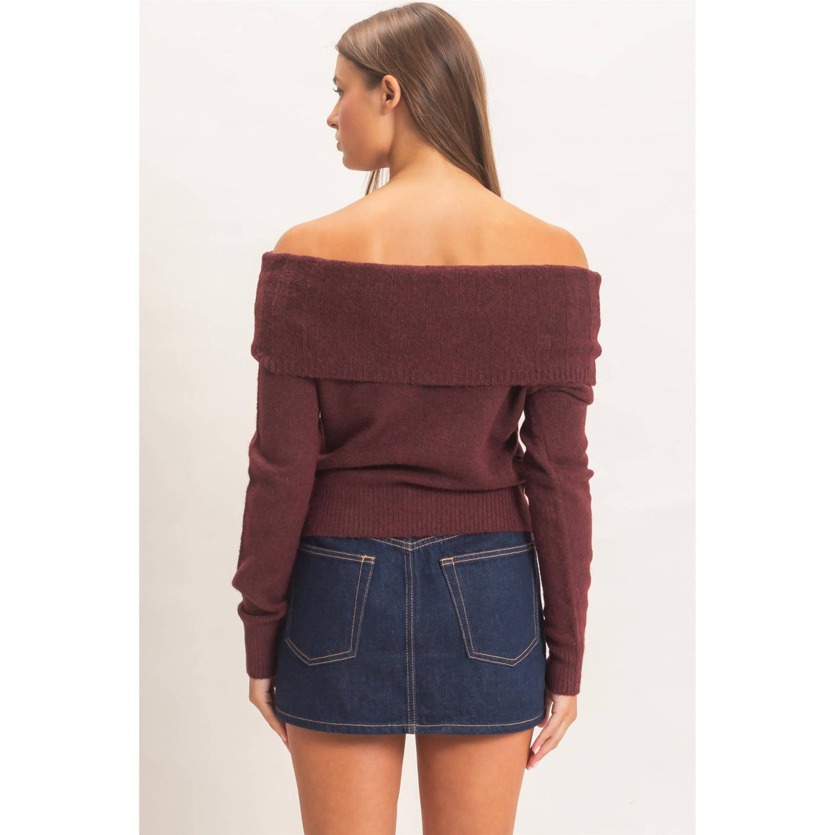 Off-Shoulder Sweater