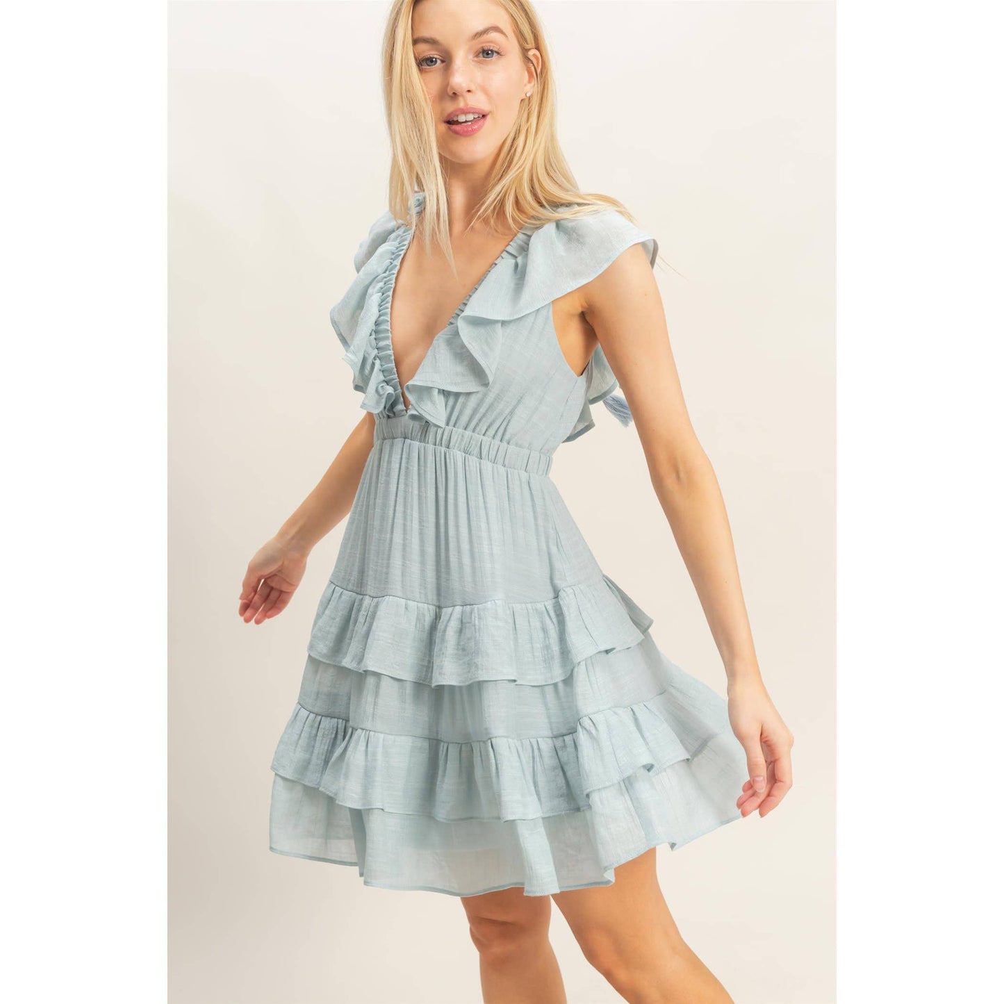 Ruffle Mini Dress