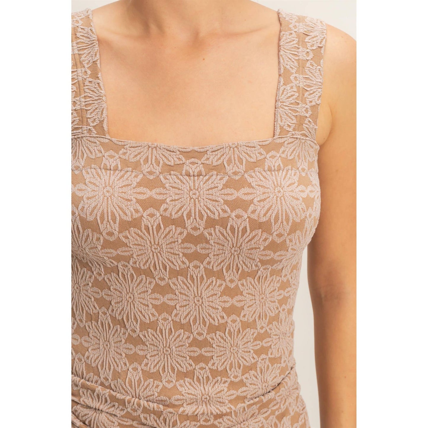 Floral Jacquard Tank
