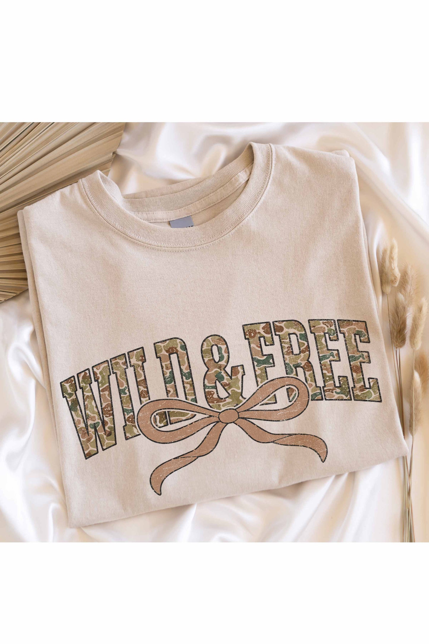 WILD FREE BOW OVERSIZED TEE