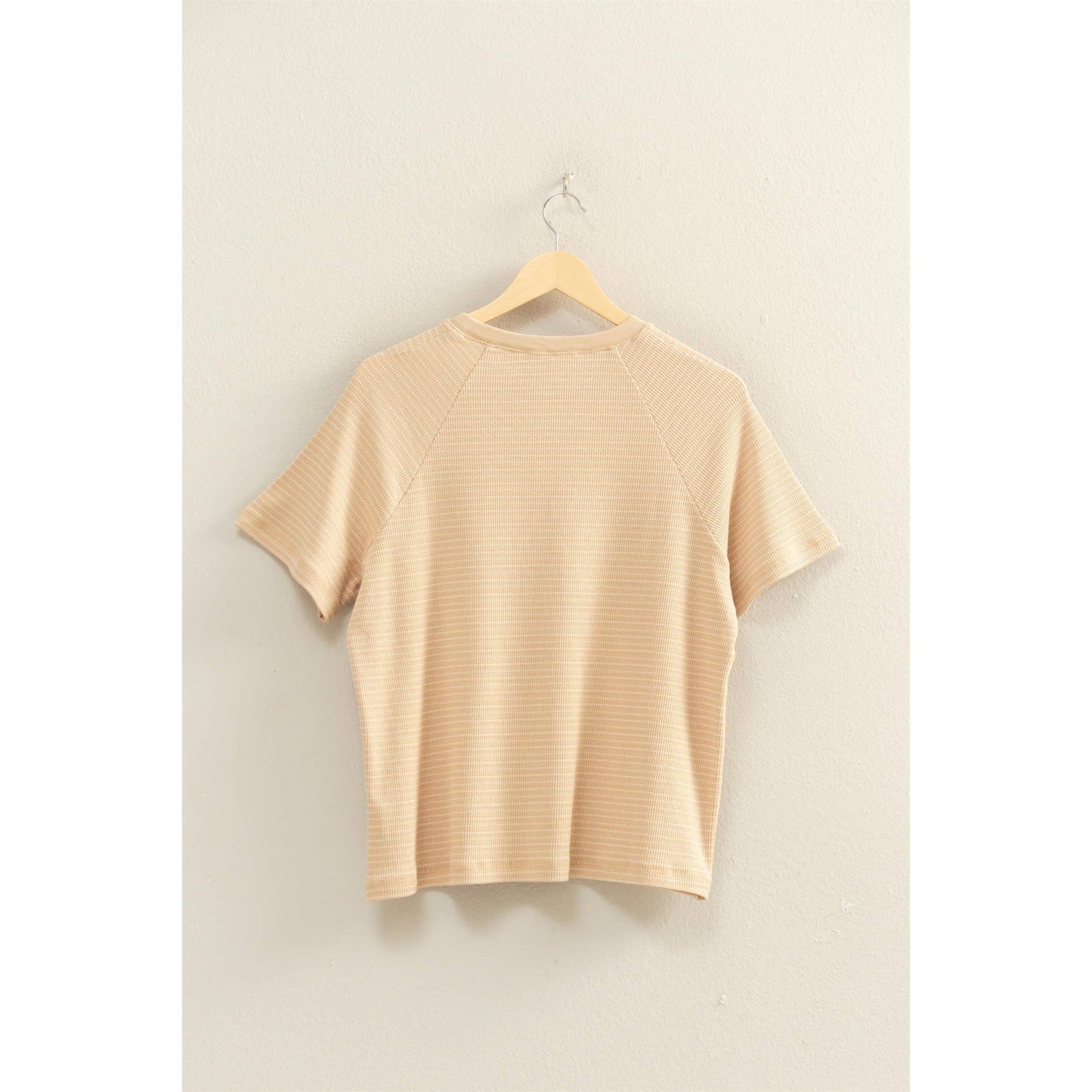 Striped thermal tee