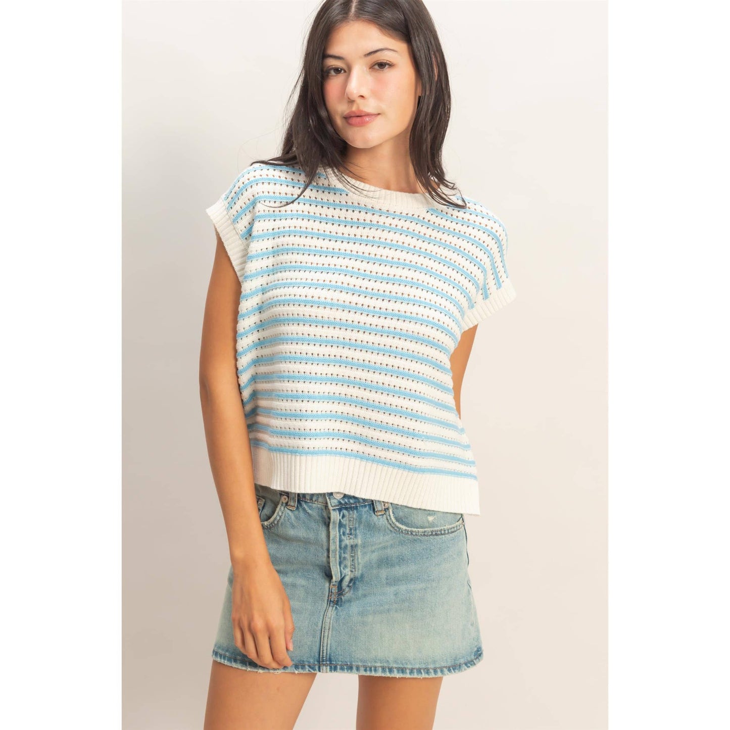 Striped knit Top