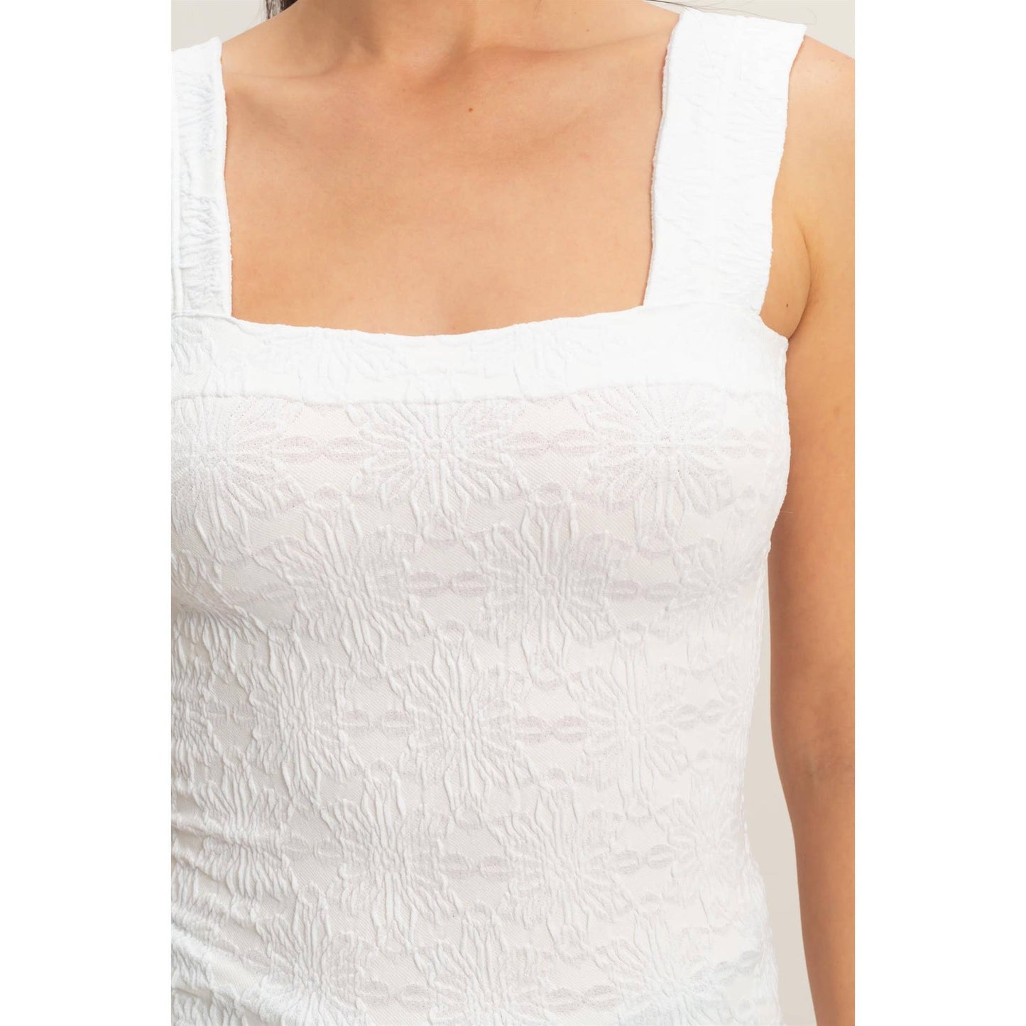 Floral Jacquard Tank