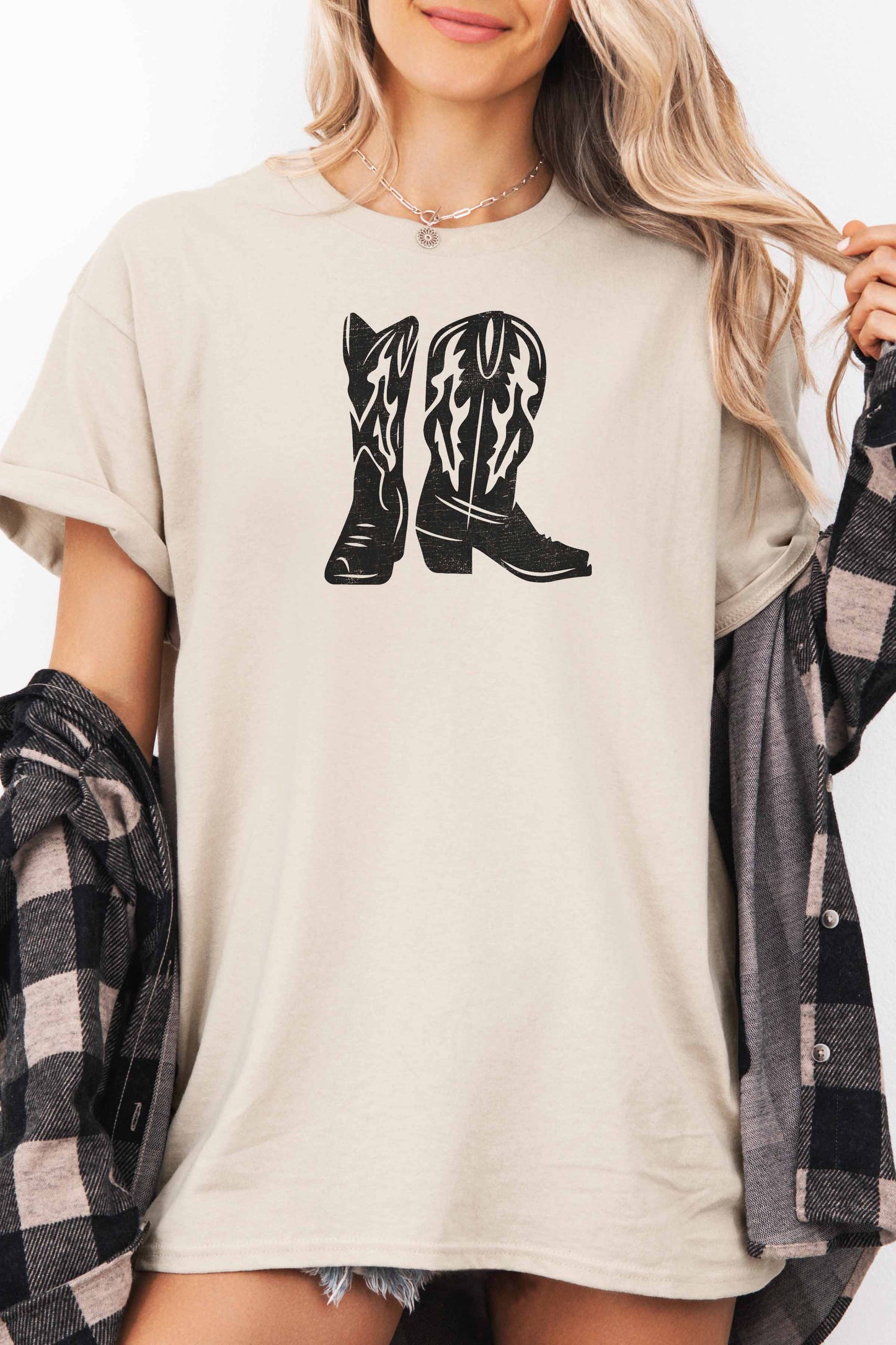 COWGIRL BOOTS OVERSIZED TEE