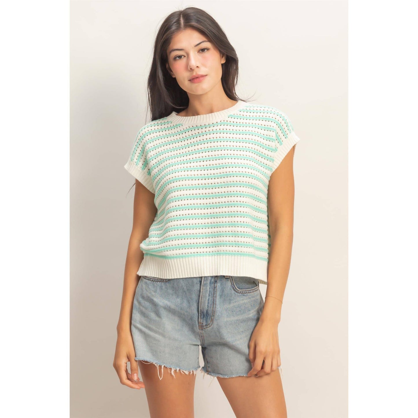 Striped knit Top