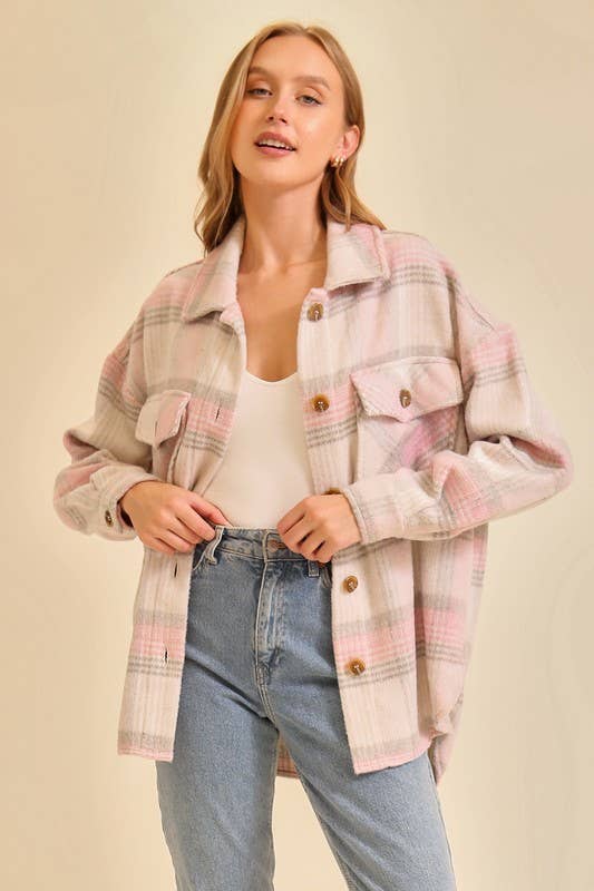 Pink Fall Vibes Shacket