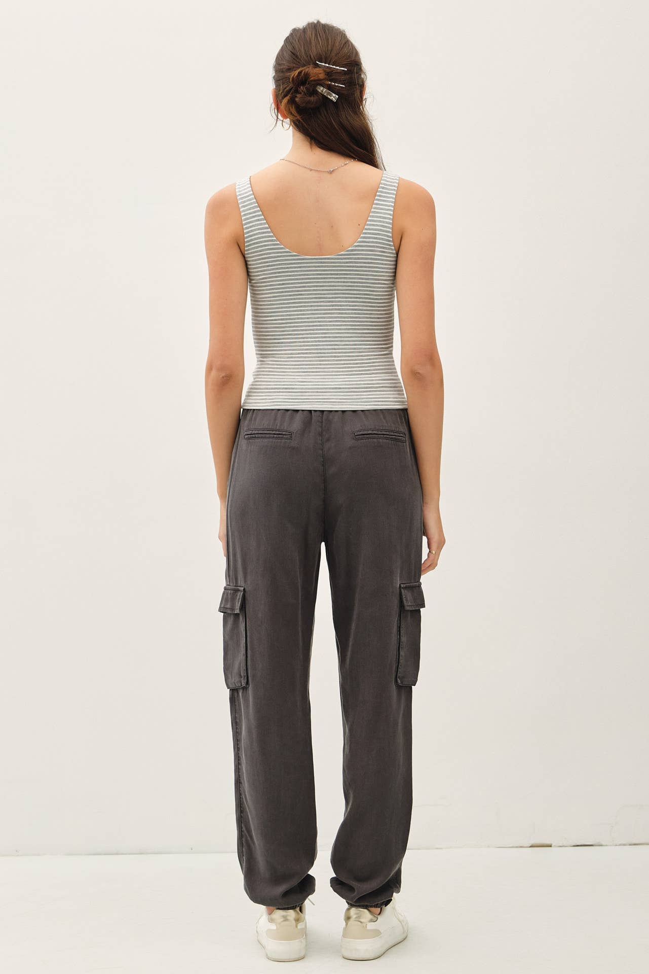 ULTRA SOFT DOUBLE LINED STRIPED TANK