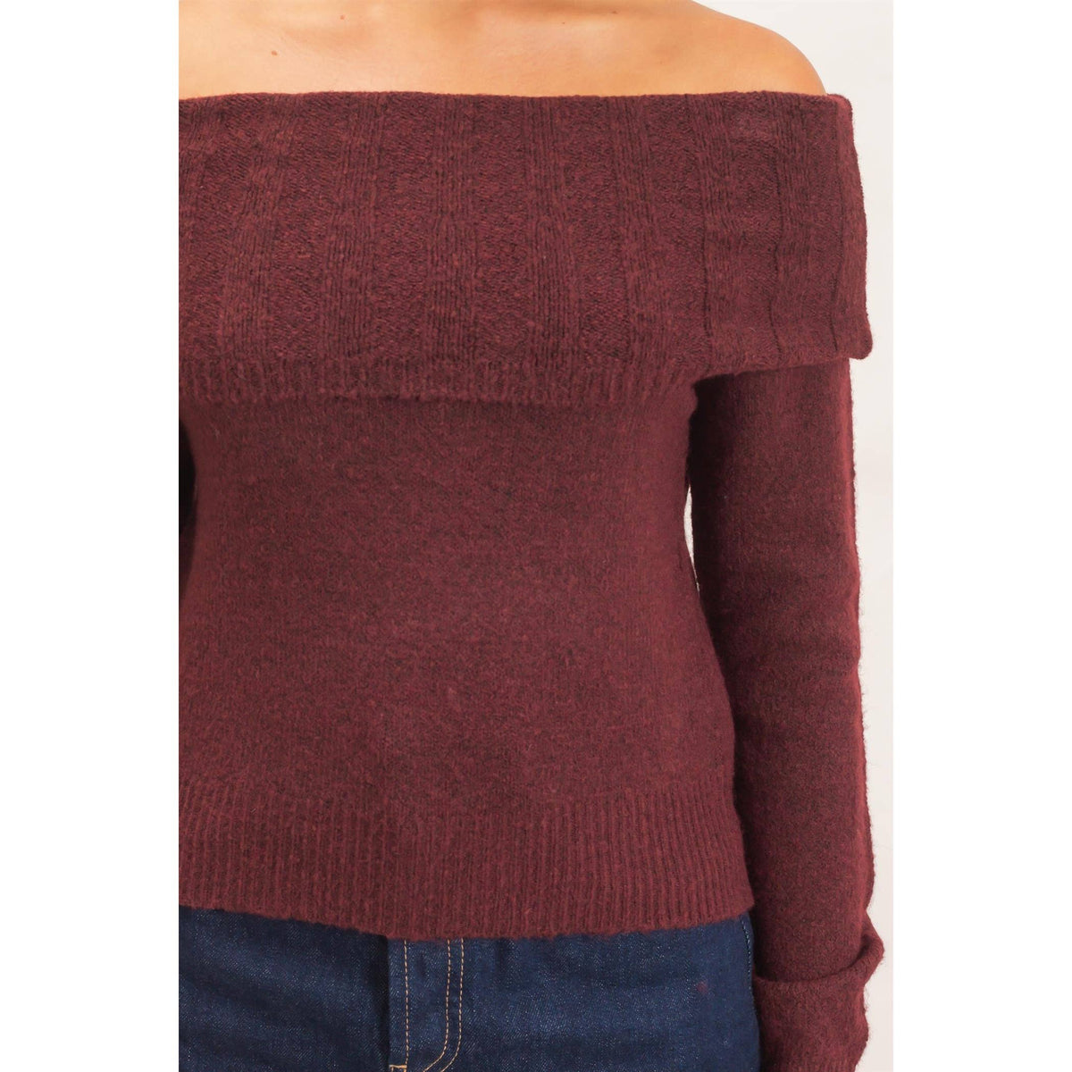 Off-Shoulder Sweater