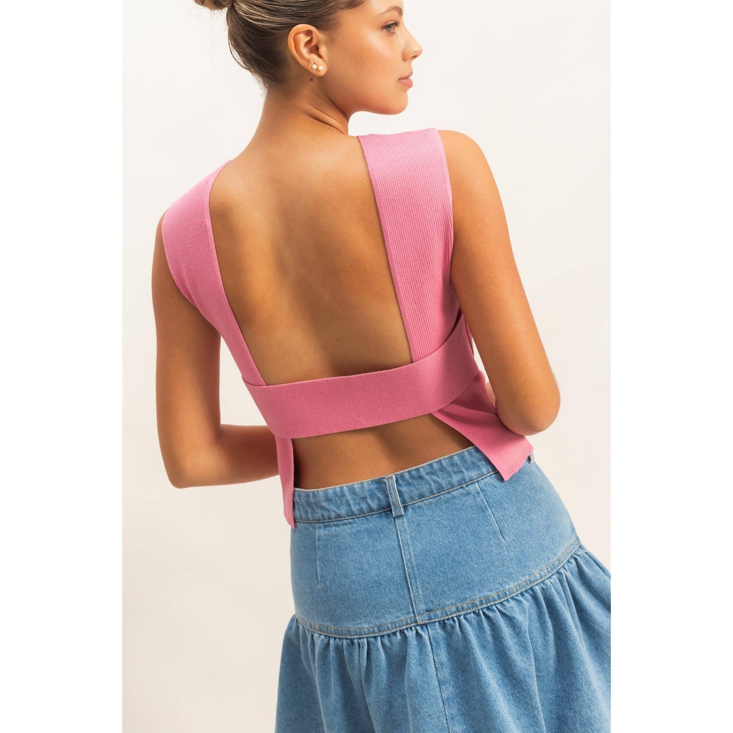 Serena open back top