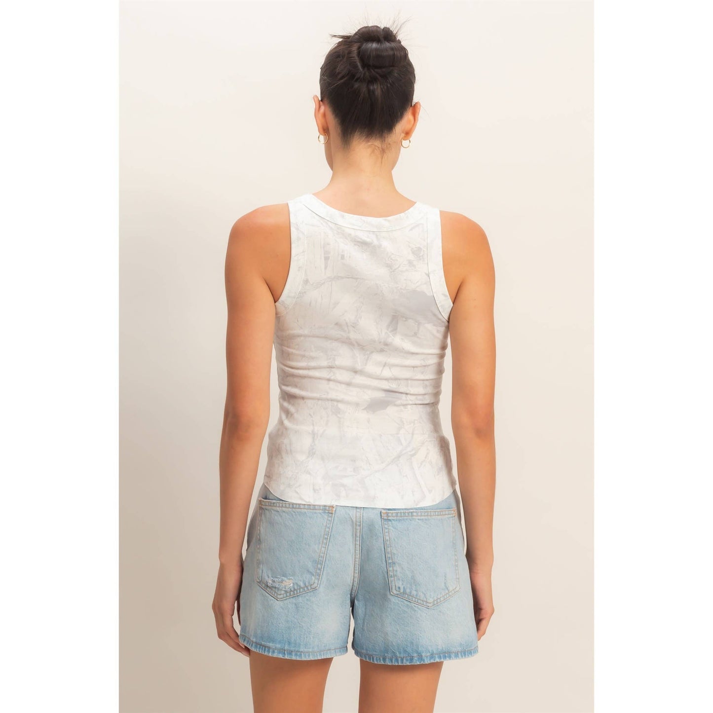 Camo ribbed tank