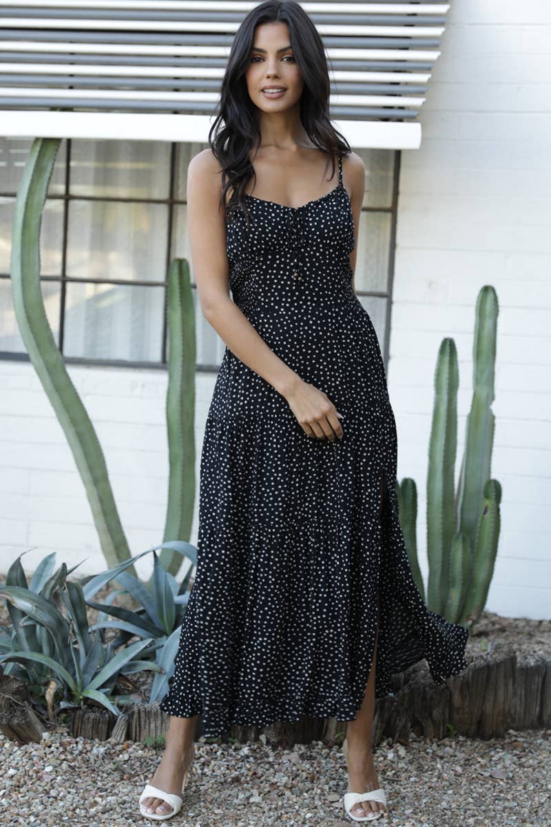 POLKA DOT MAXI DRESS