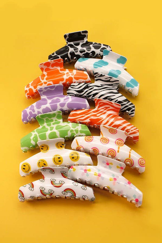 Zebra claw clip