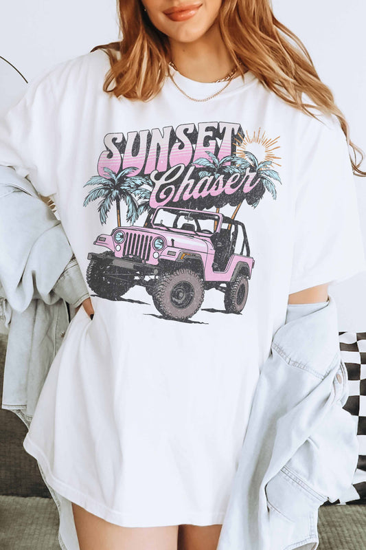 SUNSET CHASER OVERSIZED GRAPHIC TEE