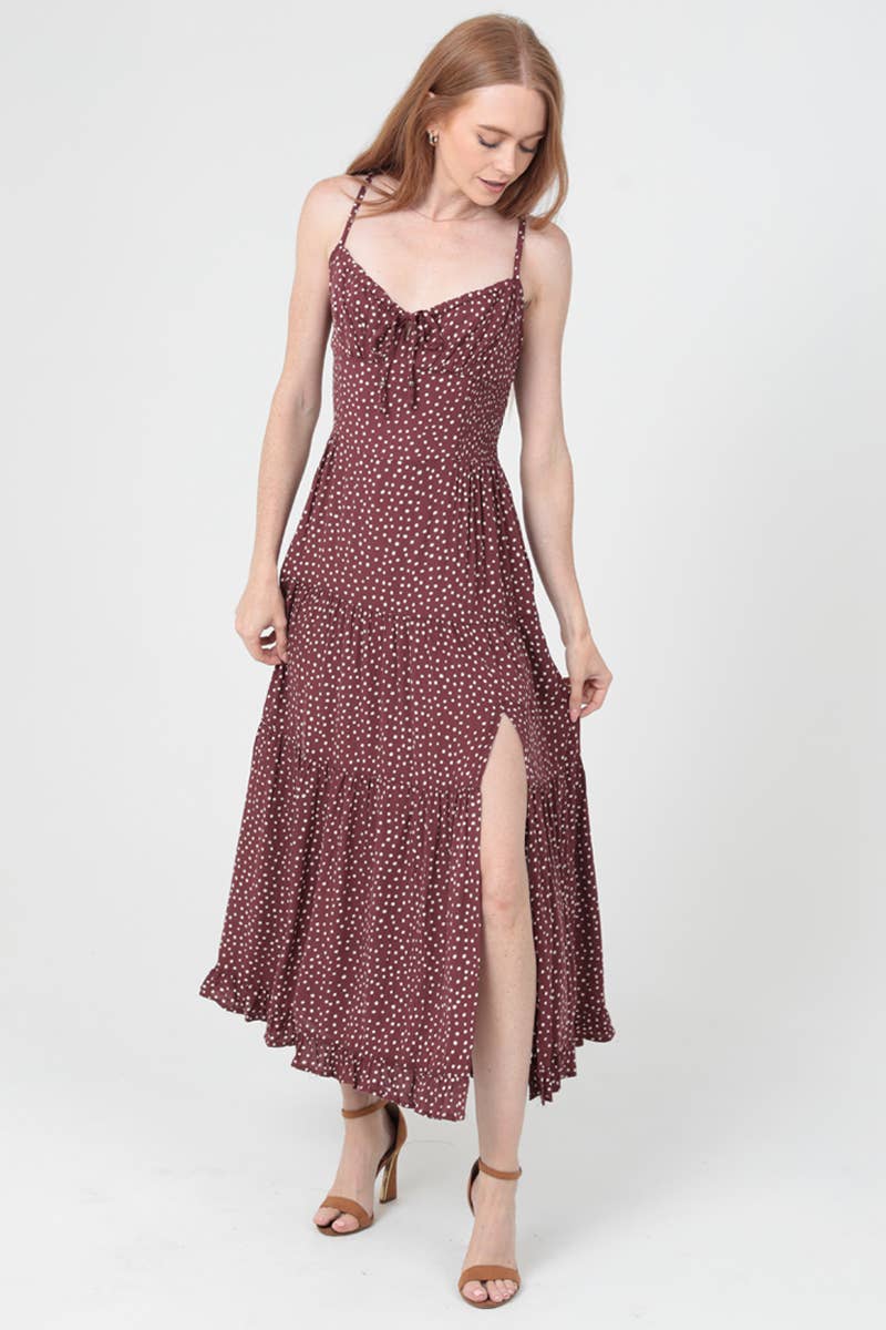 POLKA DOT MAXI DRESS