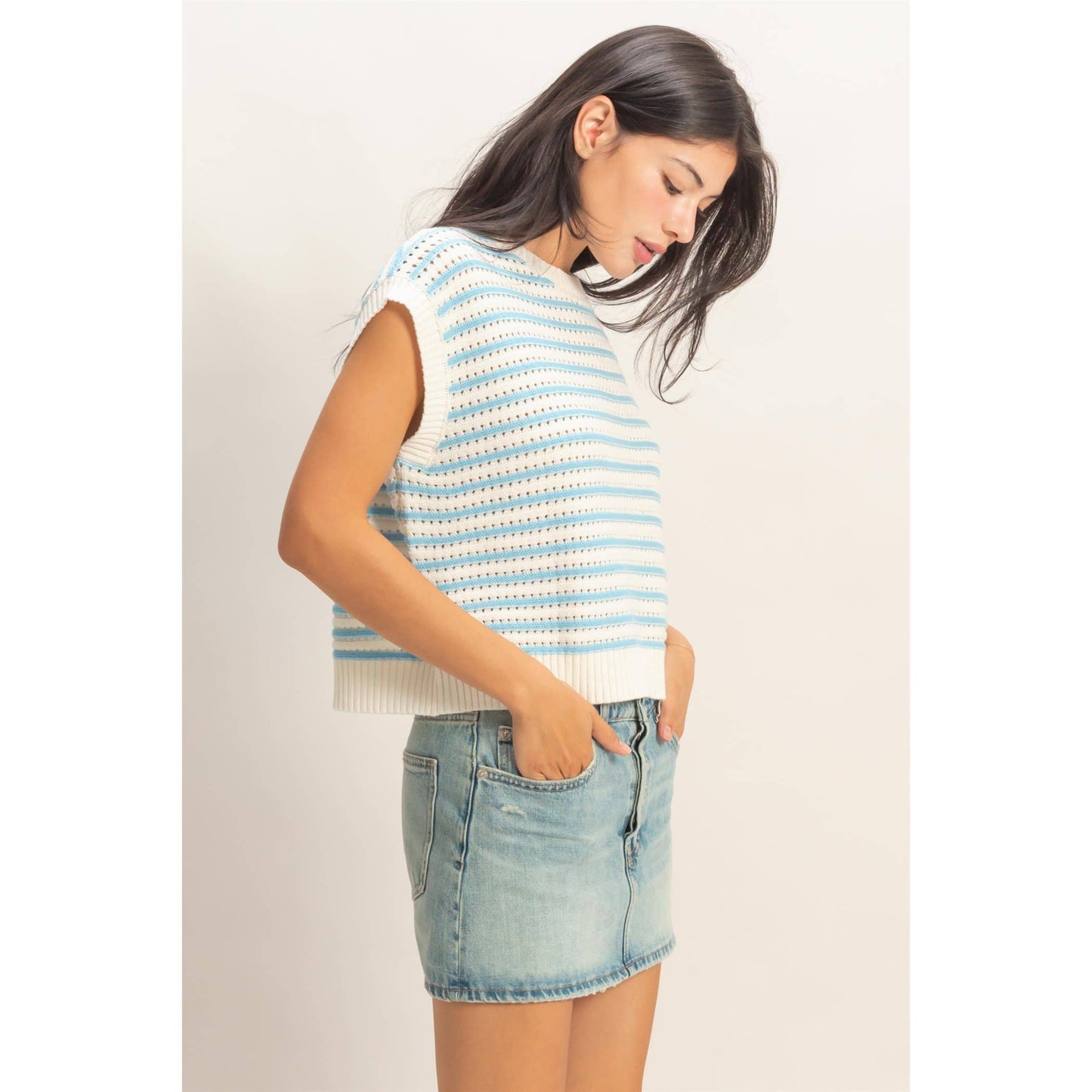 Striped knit Top