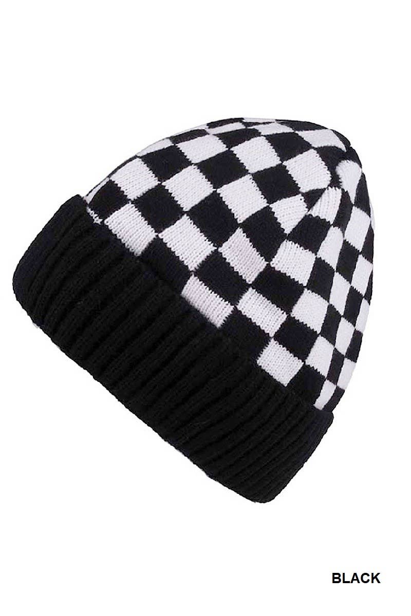 Checkered Beanie
